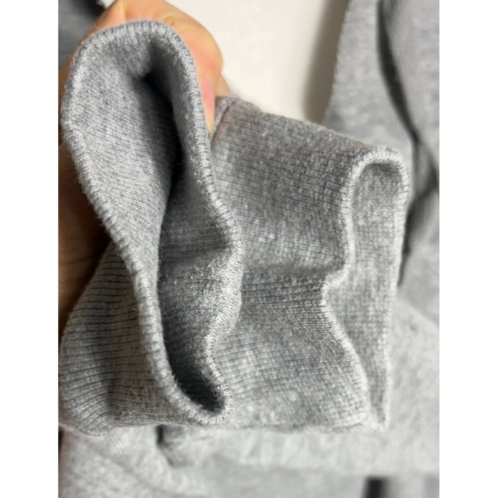 Colsie Hoodie Gray Crop Oversized Lounge Casual Basic Pullover Unisex Womens M - Picture 5 of 9